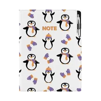 Notes - zápisník DESIGN A4 čtverečkovaný - Tučňák