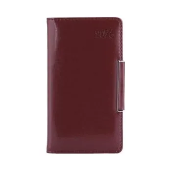 Diář Diář METALIC týdenní kapesní 2026 český - hnědá