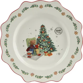 Talíř Kaeming Snídaňový talíř CHRISTMAS BEAR, 20cm, kamenina, KSD