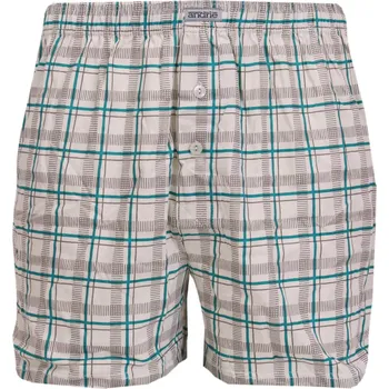 Pánské spodní prádlo Kostkované trenky Andrie PS5917 béžová velikost 3XL-62/64