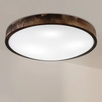 Brilagi - Stropní svítidlo CARVALHO SLIM SMOKEY 3xE27/60W/230V dub pr. 47,5 cm