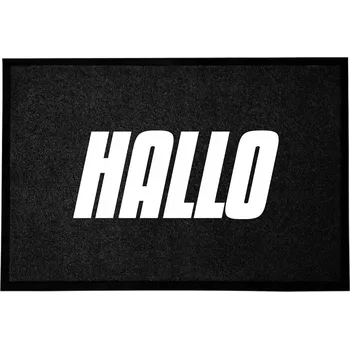 Rohožka Vstupní rohožka černá dekorativní Dárek Do Domu Cześć Vítám 60x40