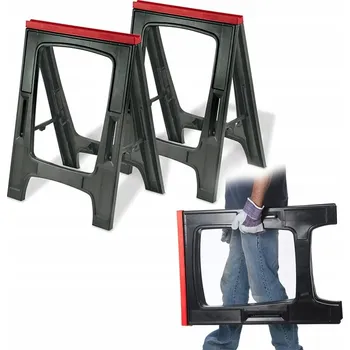 Koza na řezání dřeva Keter pracovní koza, stojan na řezání dřeva, podpěra, nosnost 340 kg, 2 ks