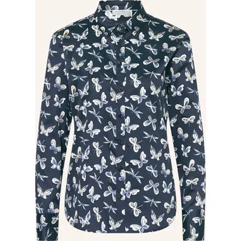 Dámská halenka Eterna Dámská Košilová Halenka, tmavě modrá / béžová / bílá, 40