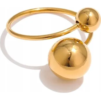 Prsten Prstýnek zlaté barvy s kuličkami stříbro 925 dámský dárek šperk pro ženy