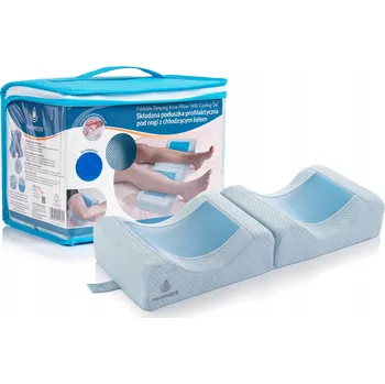 Polštář Skládací polštář pod nohy s chladivým gelem