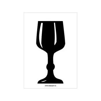 Značení KŘEHKÉ, Samolepka, 74x105 mm