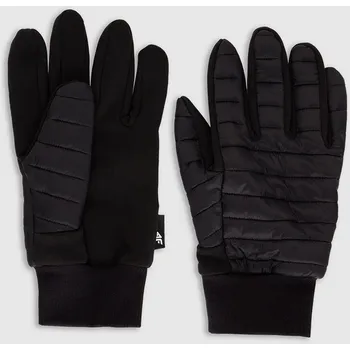 Rukavice 4F Pletené rukavice s dotykovou obrazovkou unisex - černé S