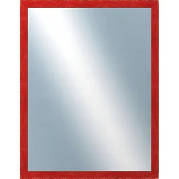 Zrcadlo DANTIK - Zrcadlo v rámu 70x90 | RETRO červená