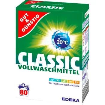 Prací prášek G&G Classic prášek na praní bílého a barevného prádla 80 pracích cyklů