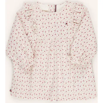 Dámské šaty Tommy Hilfiger Manšestrové Šaty S Volány pro miminko, bílá /...