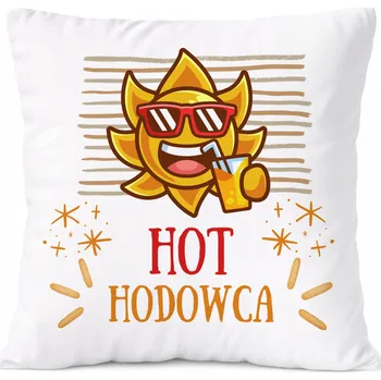 Polštář Dárek Polštář Broker s potiskem , bílý PoliDraw