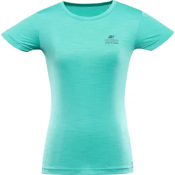Dámské tričko Dámské rychloschnoucí triko s cool dry ALPINE PRO BASIKA tyrkysová M BIG