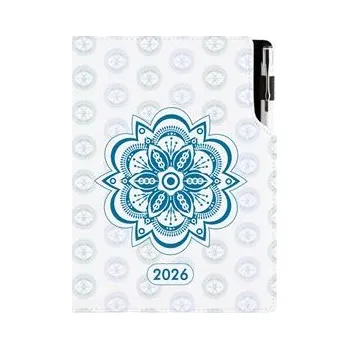 Diář Diář DESIGN týdenní B6 2026 - Mandala modrá