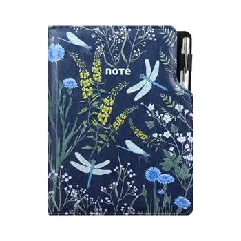 Zápisník Notes DESIGN A5 tečkovaný - modrá - vážky