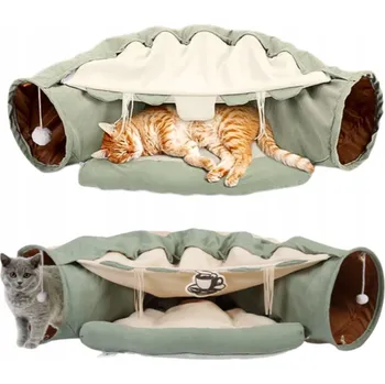 Hračka pro kočku Tunel pro kočky mátový, šustící, 126 cm