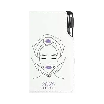 Diář Diář DESIGN týdenní kapesní 2026 český - Relax