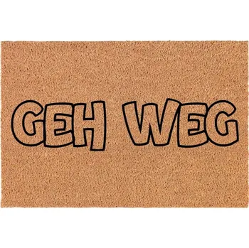 Rohožka Kokosová rohožka před dveře | Vtipná rohožka "Odejdi" Dárek do bytu