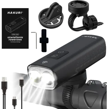 Cyklosvítilna LED Světlo na Kolo 2200lm Silné Osvětlení 5 Režimů Powerbanka 2v1