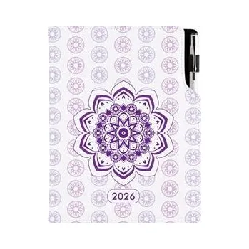 Diář Diář DESIGN týdenní B5 2026 - Mandala fialová