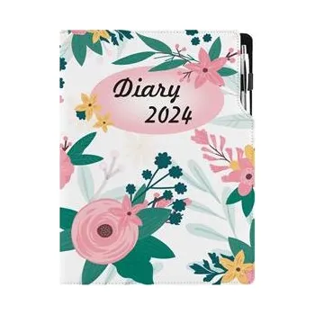 Notes DESIGN A4 tečkovaný - Květiny