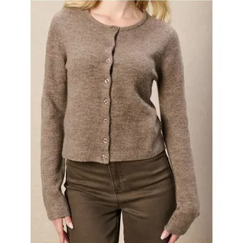 Dámský svetr Sinsay - Kardigan s ozdobnými knoflíčky - hnědá - 180FK-84M - 180FK-84M-XS