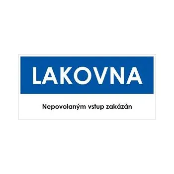 LAKOVNA, modrá, plast 2 mm 190x90 mm