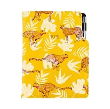 Zápisník Notes - zápisník DESIGN A5 tečkovaný - žlutá - Gepard