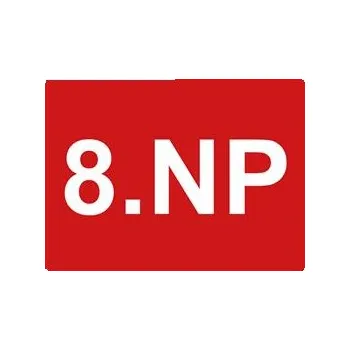 Označení podlaží - 8.NP, samolepka 200x150