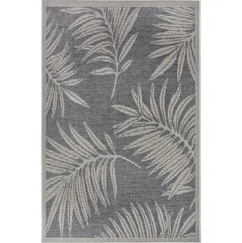 Koberec Koberec Venkovní Rostlinný Clyde 105907 Šedý Krémový 63x120