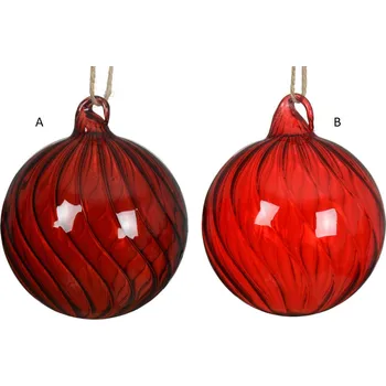 Vánoční dekorace Kaeming Vánoční ozdoba CLEAR, 10 cm, 2 ruhy, KSD