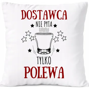 Polštář Polštář pro alkoholika jako Dárek s potiskem bílý PoliDraw
