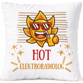 Polštář Dárek Polštář Broker s potiskem , bílý PoliDraw