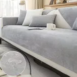 Protiskluzový přehoz na pohovku - voděodolný Barva: světle šedá, Velikost: 110x240 cm