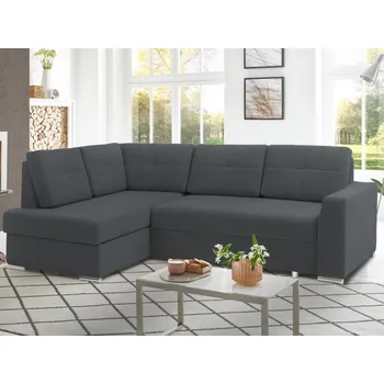 Sedací souprava Rohová sedací souprava Stilo, tmavě šedá látka, levý roh