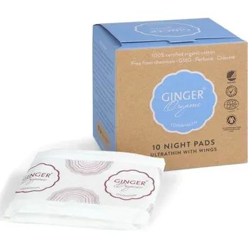 Menstruační vložka Ginger Organic Noční vložky 10 kusů