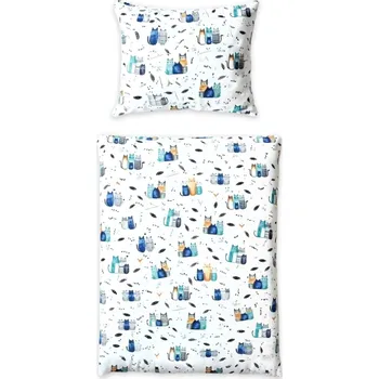 mantinel do postýlky Povlečení do postýlky, 2D sada - Happy Cat