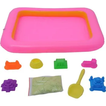 kinetický písek Nafukovací podložka pod kinetický písek - růžová