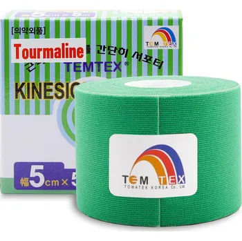 Zdravotnický materiál TEMTEX kinesiotape Tourmaline - 5cmx5m - zelený