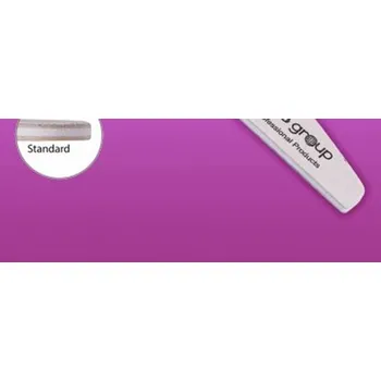 MH Star Pilník na nehty Standard půlměsíc bílý, hrubost 180x240 – 1ks