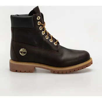 Pánská zimní obuv Timberland Premium 6 Inch (dk brown full grain w blk) 43, hnědá