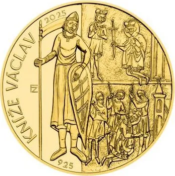2025 - PZM 10000 Kč Začátek vlády knížete Václava (1100.VÝROČÍ) 1 OZ PROOF
