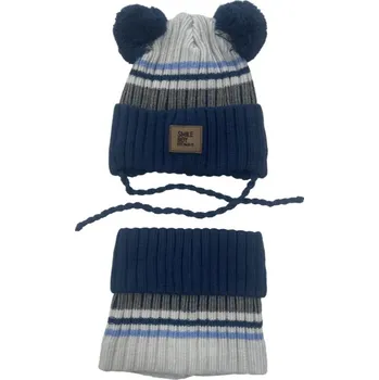 Čepice AJS Set čepice + nákrčník AJS 48-337/D - 44-46