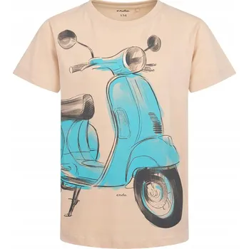 Chlapecké tričko Chlapecké tričko béžové Chlapecké tričko Bavlna Skútr 164 Endo