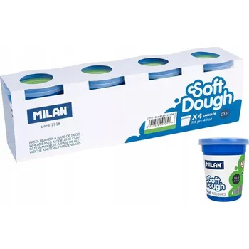 Modelovací hmota MODELOVACÍ HMOTA PRO DĚTI od 5 let Modelína Basic 116, 4 kelímky, zelená