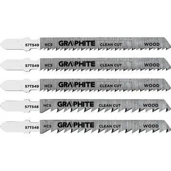 Graphite Sada pilových listů, 6 TPI, 10 TPI, HCS, T-rukojeť, 5 ks
