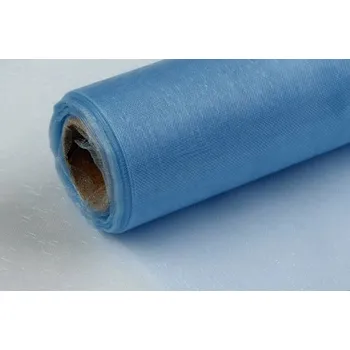 Organza šíře 14,5 cm - 104 - světle modrá - od 1m