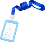 Držiak na ID kartu so šnúrkou - Modrá