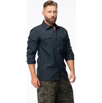 Pánská móda Pánská košile Defender M 92800499780 Černá - Magnum černá 3XL