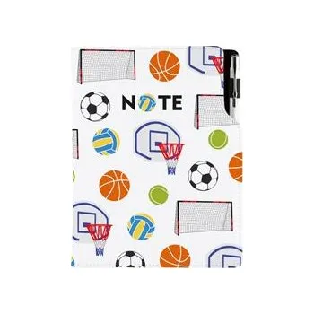Zápisník Notes - zápisník DESIGN A5 čtverečkovaný - Sport